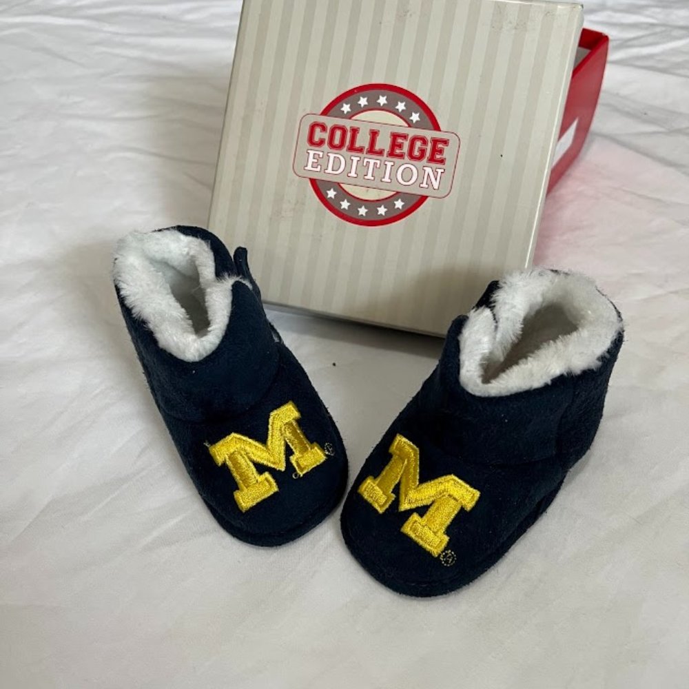 College Edition Michigan University of Michigan Wolverines Baby Shoes